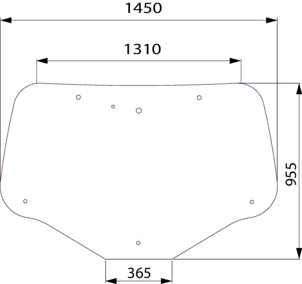 KRAMP Heckscheibe 82030887KR