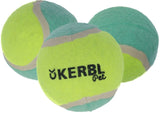 Kerbl Tennisbälle für Hunde 3er Set, ø 6,5cm gelb/türkis - 82309