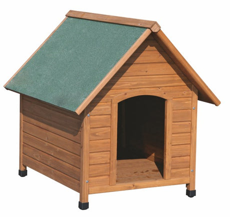 Kerbl Hundehütte aus Kieferholz mit Satteldach 100 x 88 x 99 cm 82395