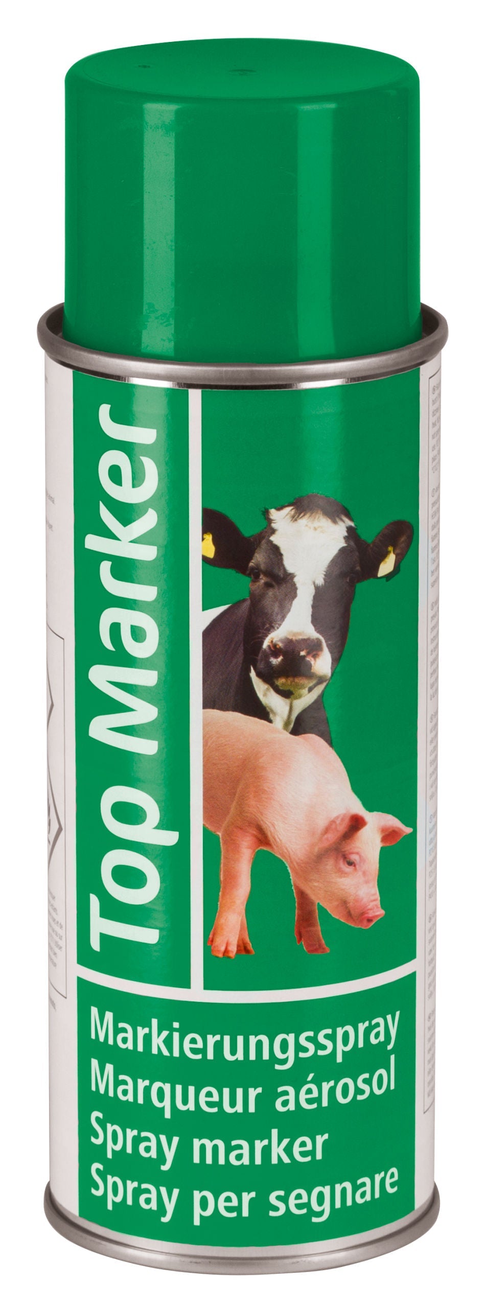 Kerbl TopMarker Markierungsspray GRÜN – 12 X 200 Ml, Für Rinder, Ziegen & Schweine, Farbintensiv, Schnelltrocknend