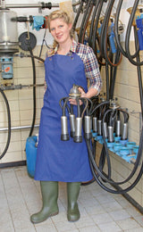 Kerbl Melk- und Waschschürze PU blau 80 x 120cm 15286