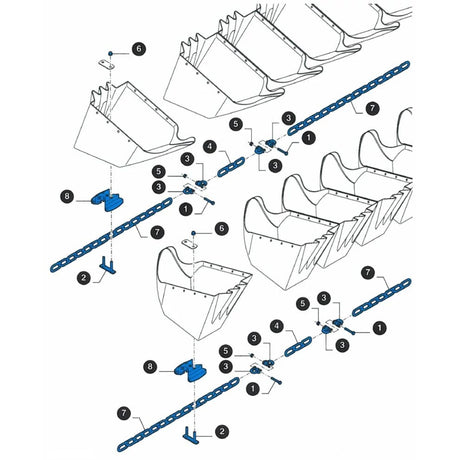Original New Holland CNH Ersatzteil Nummer 84274020 SATZ 