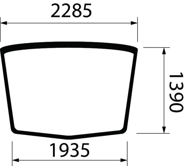 New Holland / Case GLAS 84400385 original CNH Ersatzteil