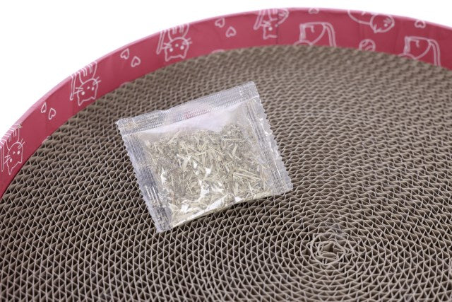 Kerbl Katzenkratzbett Circle aus Pappe, pink, Ø34cm - 84441