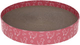 Kerbl Katzenkratzbett Circle aus Pappe, pink, Ø34cm - 84441