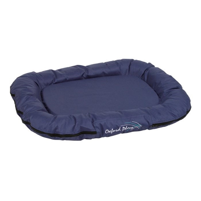 Kerbl Hunde Liegekissen Oxford Place blau, 100x70x15 cm - 84990