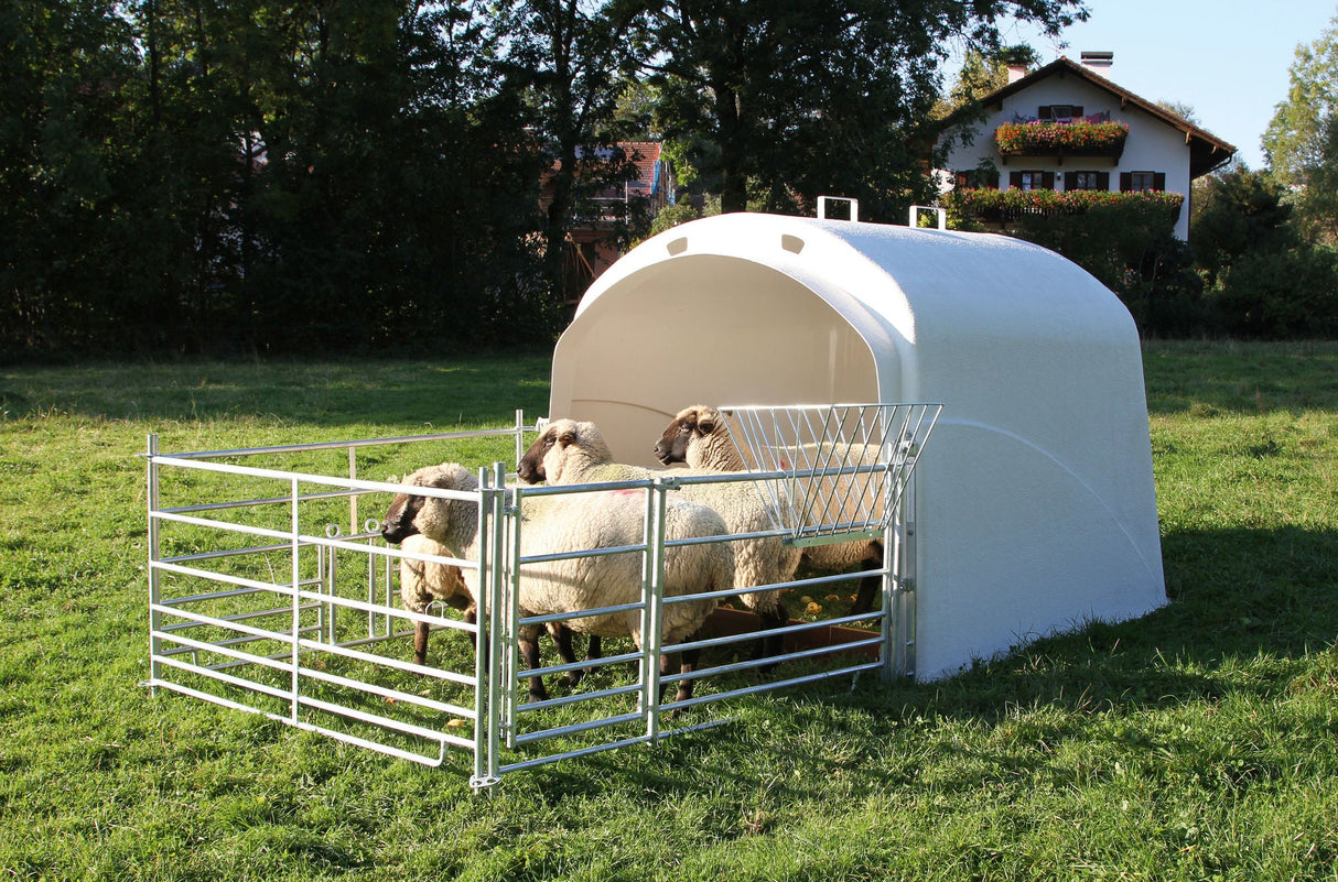 Kerbl Großraumhütte mit Anschlussset für Steckhorden, Modell 2020 1 Stück 27103