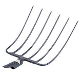 Kerbl Silo- u. Laubgabel m. Federd. 6 Zinken 35 x 31 cm o. Stiel 29112