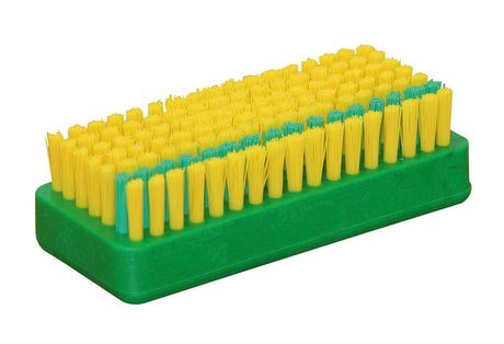 Kerbl Handwerkerbürste mit kräftiger Nagelreihe, Gelb/Grün 29183