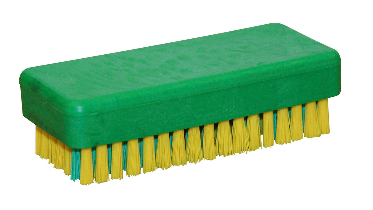 Kerbl Handwerkerbürste mit kräftiger Nagelreihe, Gelb/Grün 29183