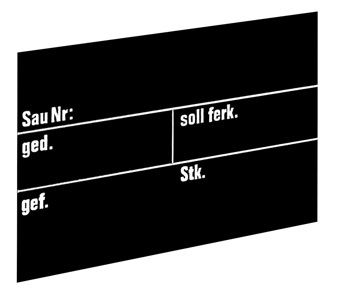 Kerbl Stalltafel f. Schweine 30x20cm 294