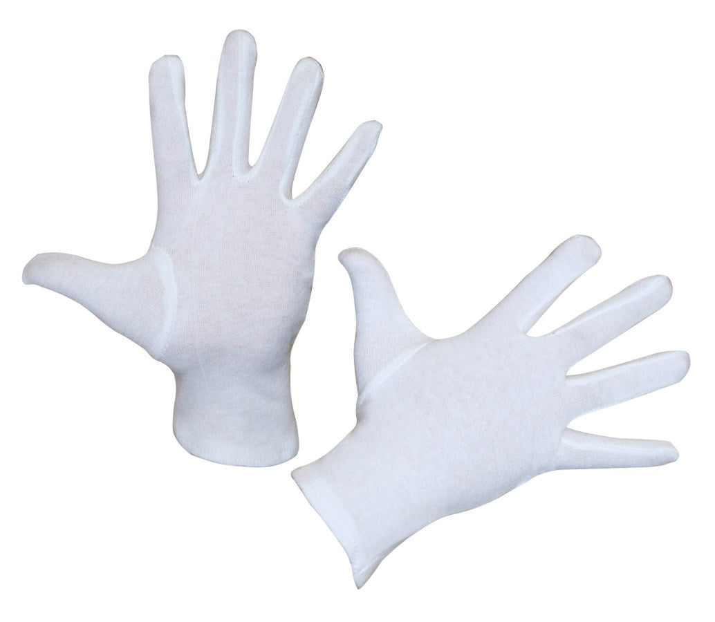Kerbl Baumwollhandschuh Dermatex, 6-pack, gebleicht, Gr. 12 297496/6