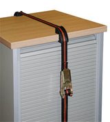 Kerbl Ratschenzurrgurtset 25mm x 5m mit 4 Kantenschutz, 122/245kg 37104