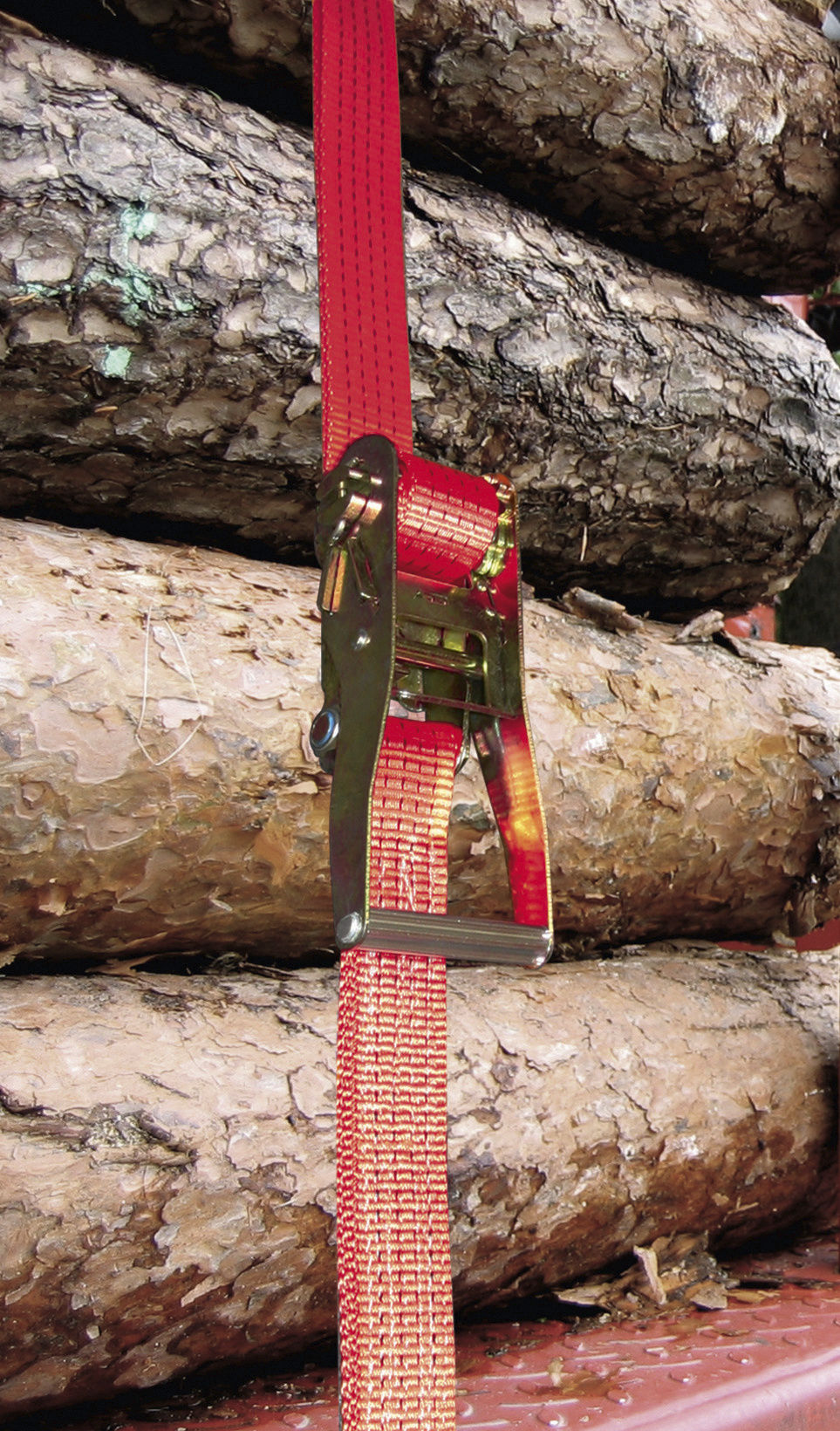 Kerbl Ratschenzurrgurt 2-teilig, rot 50mm/8m, 5000kgÖsenhaken 37179