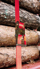 Kerbl Ratschenzurrgurt 2-teilig, rot 50mm/8m, 5000kgÖsenhaken 37179