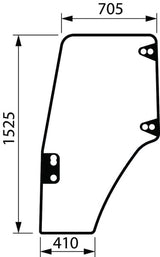 New Holland / Case KABINENGLAS, EINHEIT 87302769 original CNH Ersatzteil