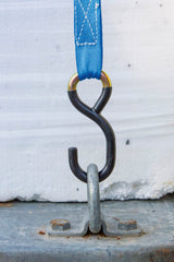 Kerbl Zurrgurt, zweitlg., 4 mtr. mit Ratsche, m. PVC S-Haken, 800kg 3762