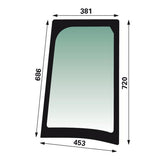 New Holland / Case KABINENGLAS, EINHEIT 87352416 original CNH Ersatzteil
