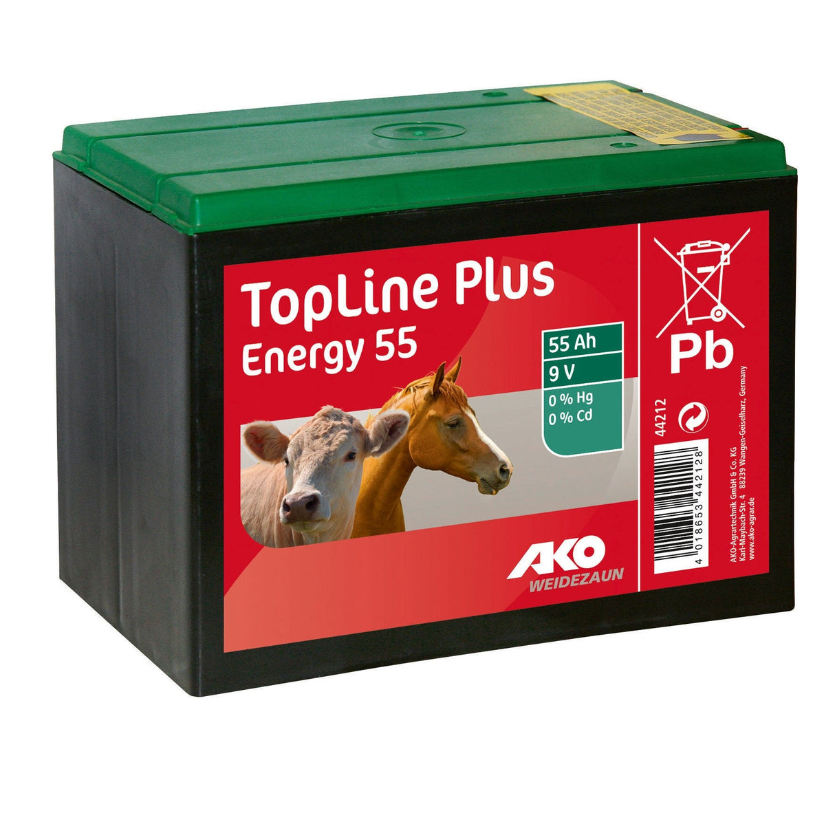 AKO Batterie 9 V, 55 Ah TopLine Plus Energy 55 44212