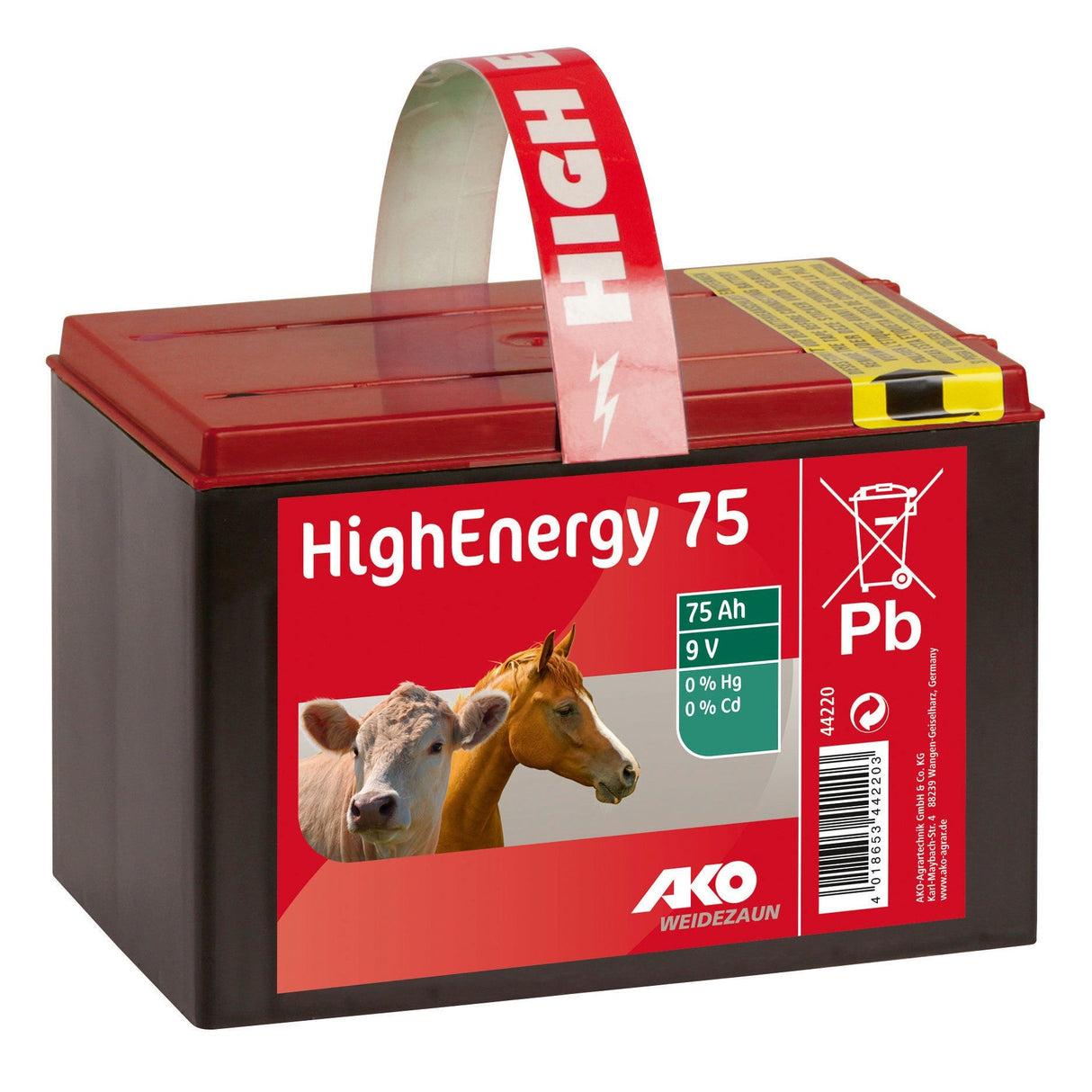 AKO HighEnergy 75 9V,75Ah Saline Trockenbatterie 44220