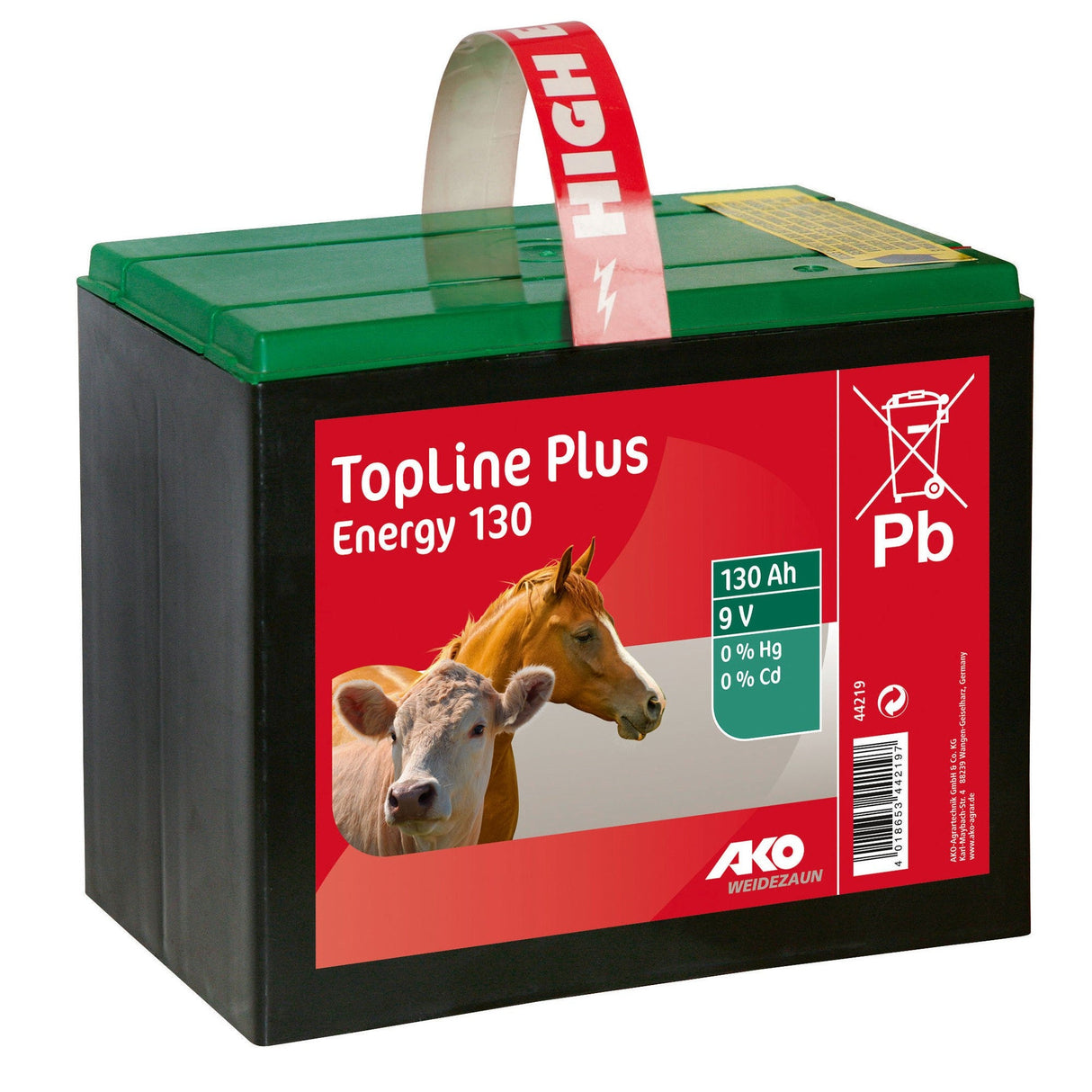 AKO Batterie 9 V, 130 Ah TopLine Plus Energy 130 44219