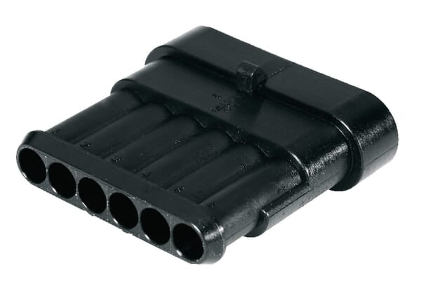 KRAMP Steckergehäuse 6 P. Male - 3 Stück LA89013KR