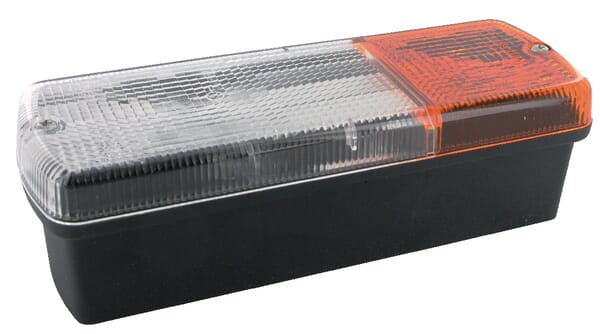 KRAMP Leuchte Halogen, vorne, rechteckig, 12/24V, gelb/weiß, zum Anschrauben, 186x66x55mm, Britax 900600LB