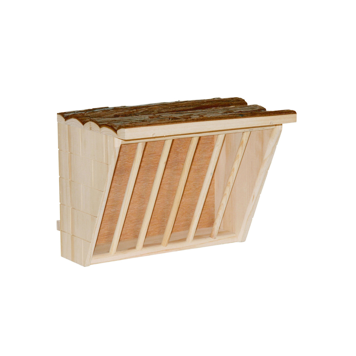 Kerbl Heuraufe XL mit Sitzbrett NATURE, 28 x 20,5 x 22 cm 82895