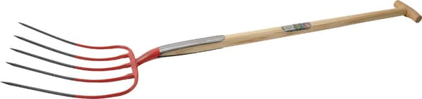 Manure fork T-handle double Fede