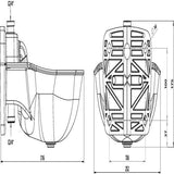 Kerbl Tränkebecken K75 3/4 mit Rohrventil 221876