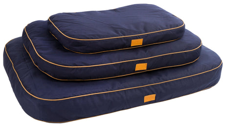 Kerbl Liegekissen Jerome, navy-cognac, 60x40x6cm 81312