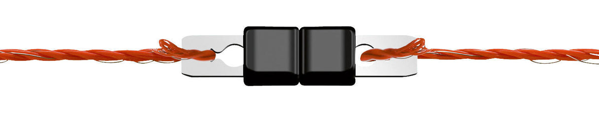 Kerbl Litzclip Litzenverbinder 3mm gerade, Edelstahl, 10 Stück 1 Blister 442003/106