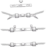 AKO Seilverbinder Litzclip 6mm Safety-Link, 6 Stück 442008/061