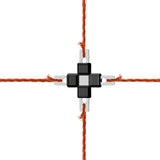 Kerbl Litzclip Litzen-Kreuzverbinder 3mm, Edelstahl, 5 Stück 442014/056