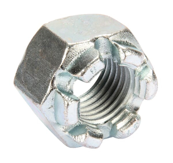 Écrou crénelé hexagonal