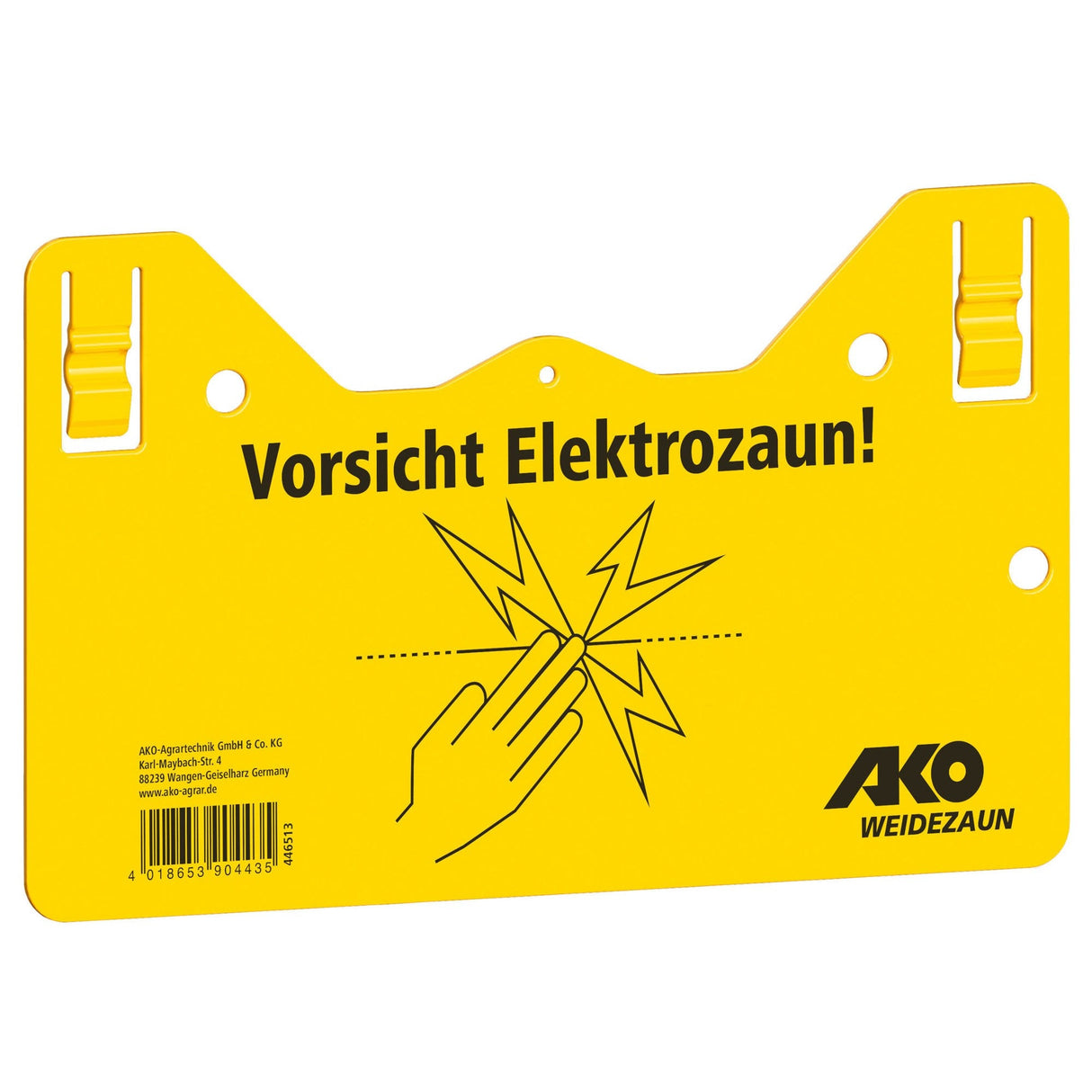 AKO Warnschild hook in 2-seitig bedruckt, deutsch 446513