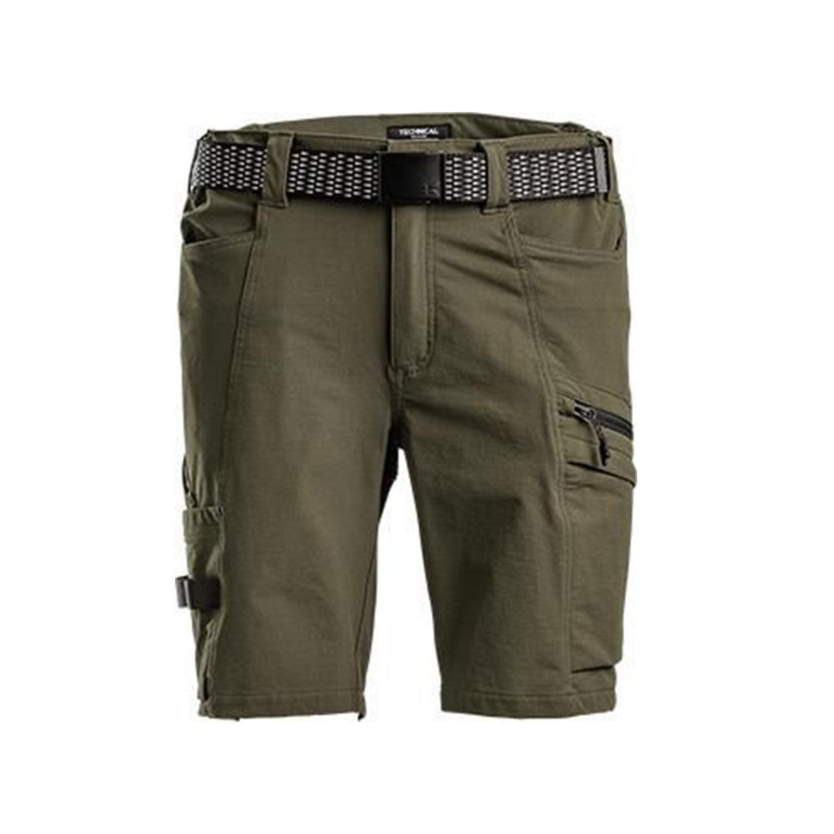 KRAMP kurze Arbeitshose Shorts 4 Way Stretch olivgrün