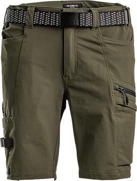 KRAMP kurze Arbeitshose Shorts 4 Way Stretch olivgrün