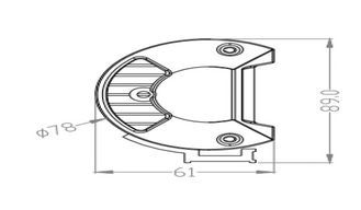 KRAMP Lichtleiste LED, 81W, 7290lm, rechteckig, 12 / 24V, weiß, 304x57mm, Kabelendhülse, Combo, 54 LEDs, Kramp LA10301