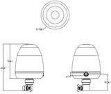 KRAMP LED-Blinkleuchten TWIN, synchronisierbar, 12-24V, flexibel, 2 Stk. - LA20095