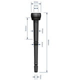 Milkrite Zitzengummi Ultraliner mit rundem Schaft, lang MS897U 200084-01 (MR-200084-01)