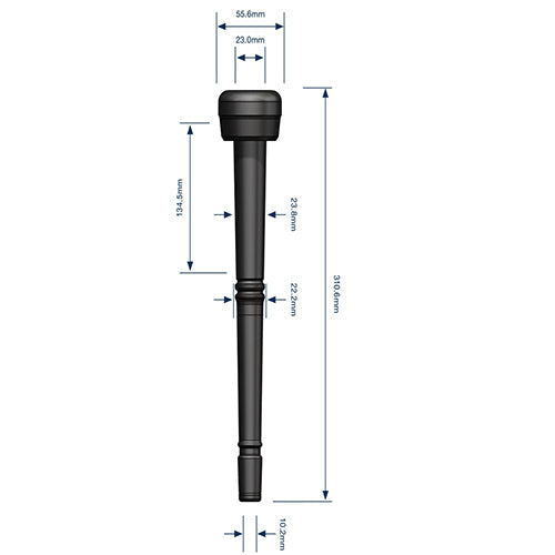 Milkrite Zitzengummi Ultraliner mit rundem Schaft, lang MS031U 200091-01 (MR-200091-01)