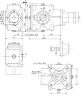 Berma Getriebe 4,1:1 Ø40 1" SAE-6B RT120401SAE6B