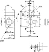 Berma Getriebe 10,2:1 Ø45 1" SAE-6 RT190451SAE6B