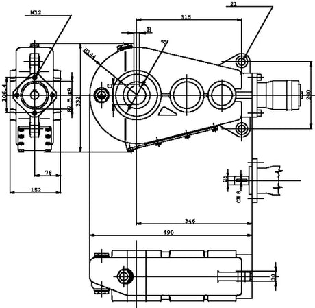 Gearbox 35.2:1