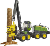 Bruder John Deere 1270G Holzvollernter mit Baumstamm U02135