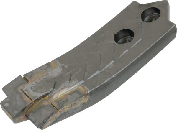 Cultivator tip 256x80mm, hardened, curved, 2 holes, suitable for Agrisem