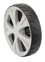 Wheel Ø=200mm rubberized at the rear
