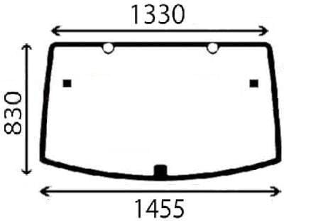 KRAMP Heckscheibe AL212195N