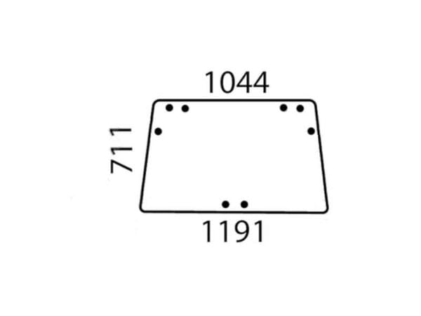 John Deere Heckscheibe AL70094